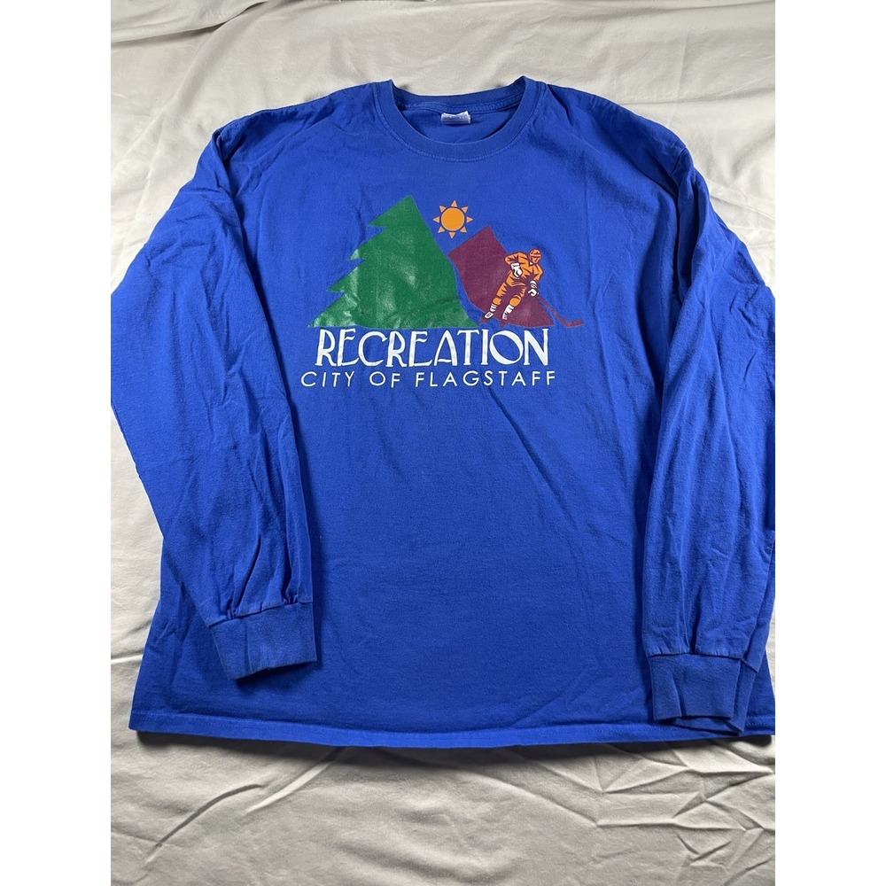 Vintage Gildan Size XL City Of Flagstaff Recreation -US Made-Shirt Long Sleeve